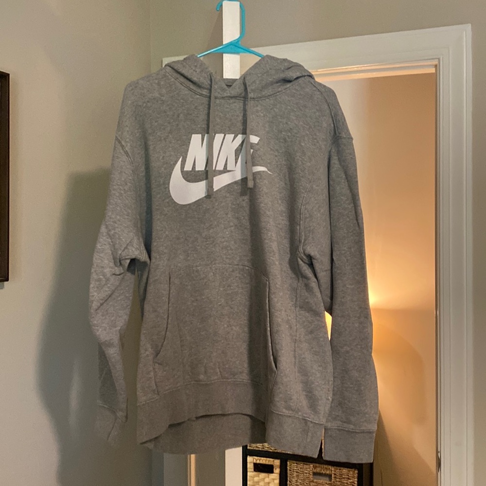 Gray Nike hoodie